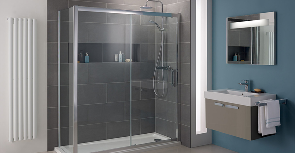 Eco settings and sleek finishes make Ideal Standard showers versatile.