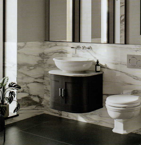 Imperial vanity units are crafted from natural wood for timeless elegance.