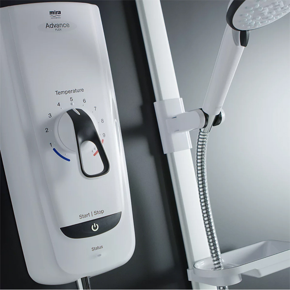 Mira digital showers provide precise temperature control and modern style.