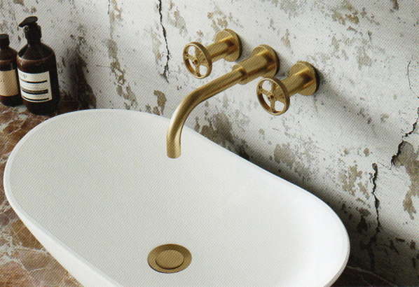 A basin mixer tap combines hot and cold water with effortless control.